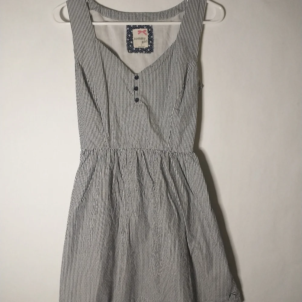 Tommy girl youth girl striped dress size large - Picture 1 of 9